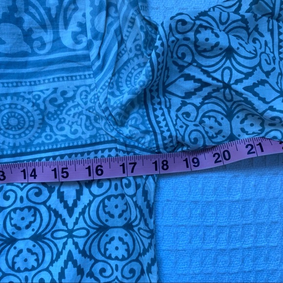 Calypso St. Barth Gray and White Swim Coverup Gently warn - Picture 9 of 10